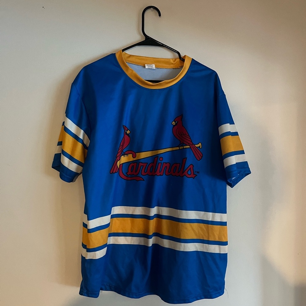 Cardinals/Blues giveaway jersey XL